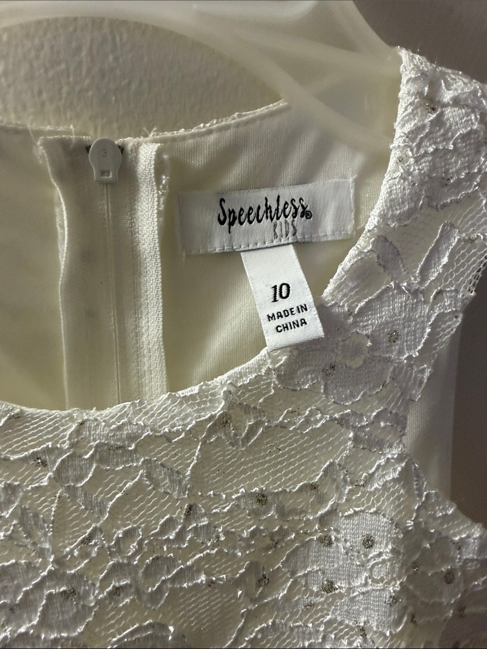 Speechless White Strapless Lace Dress